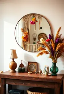 ideas para decorar un espejo sin marco 1