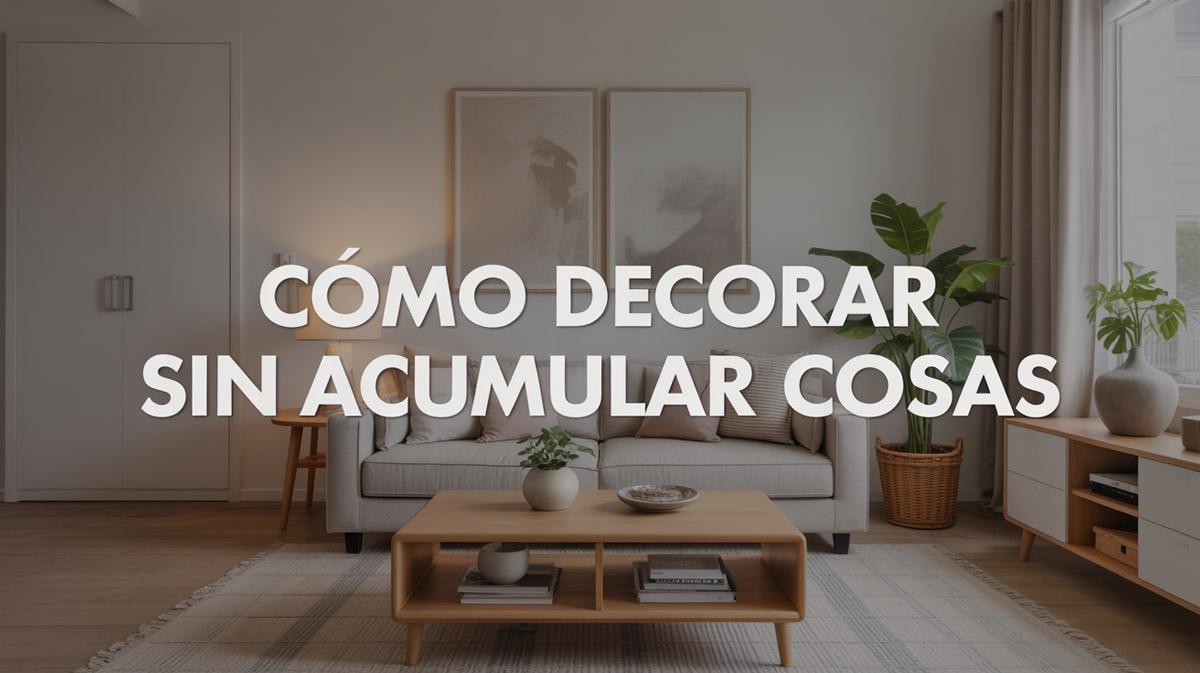 Cómo decorar sin acumular cosas