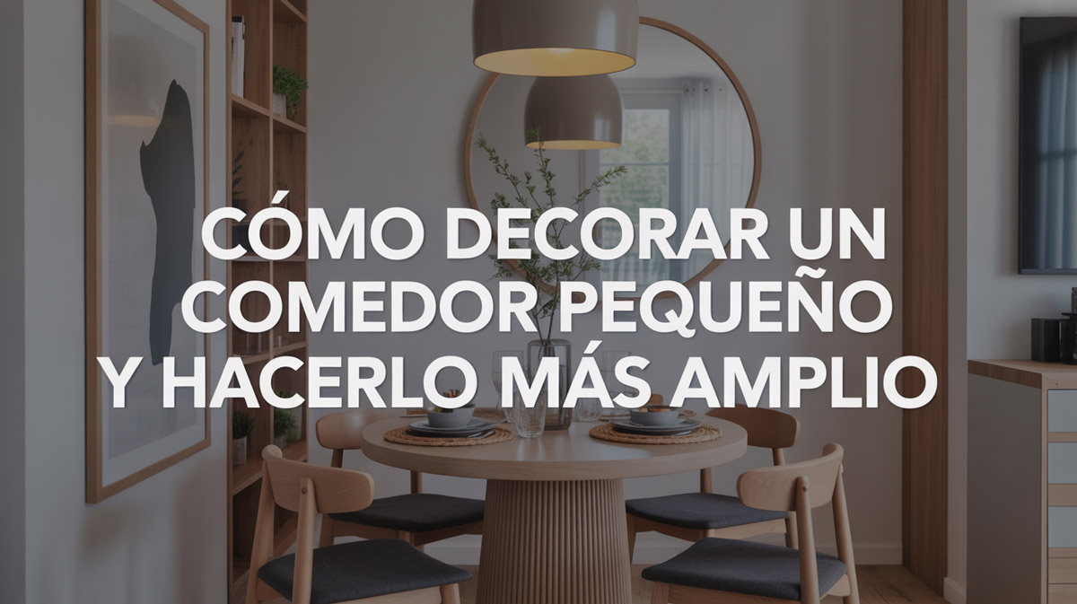 Cómo decorar un comedor pequeño y hacerlo más amplio