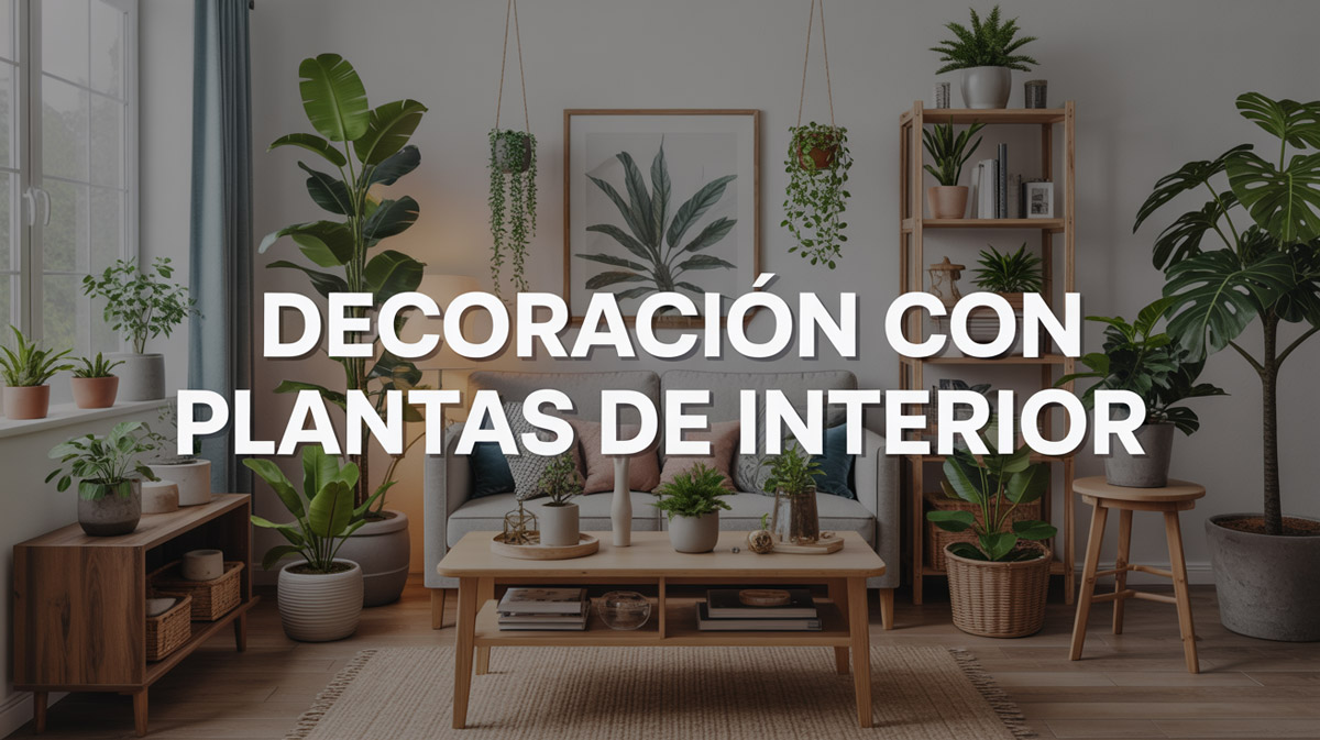 Decoración con plantas de interior