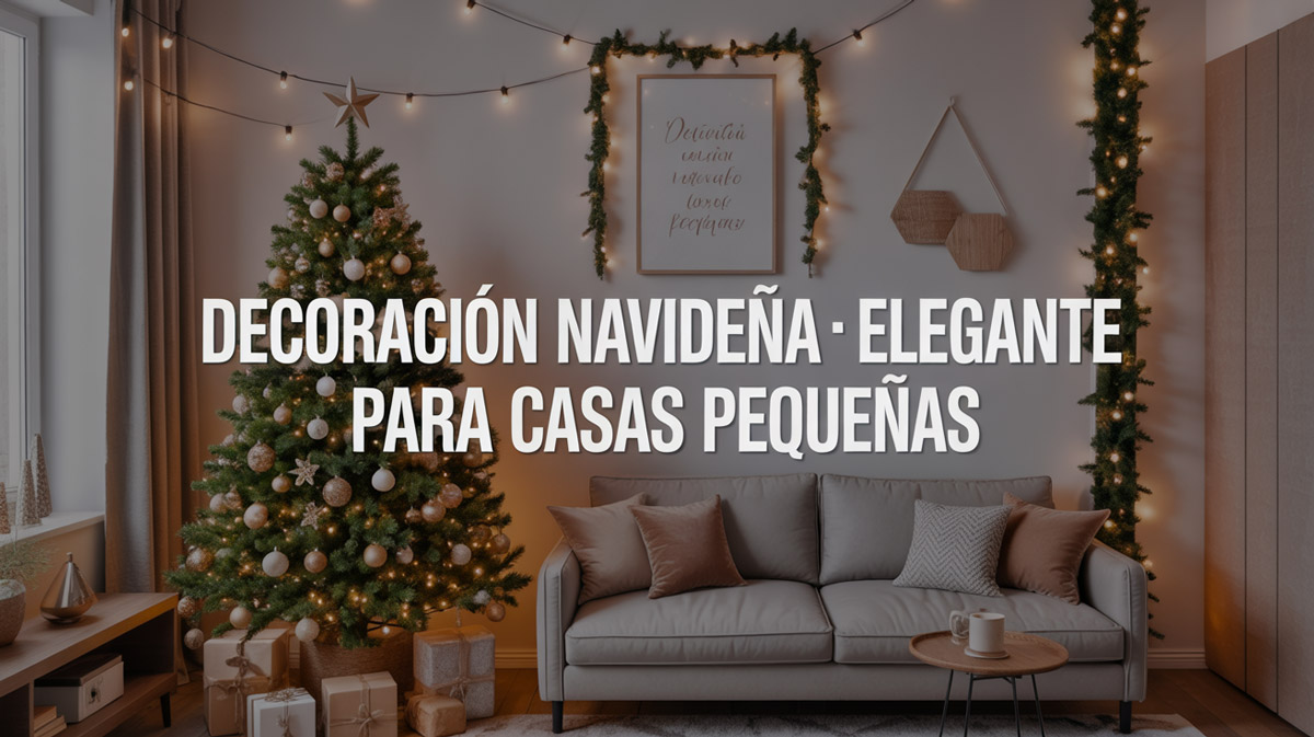 Decoración navideña elegante para casas pequeñas