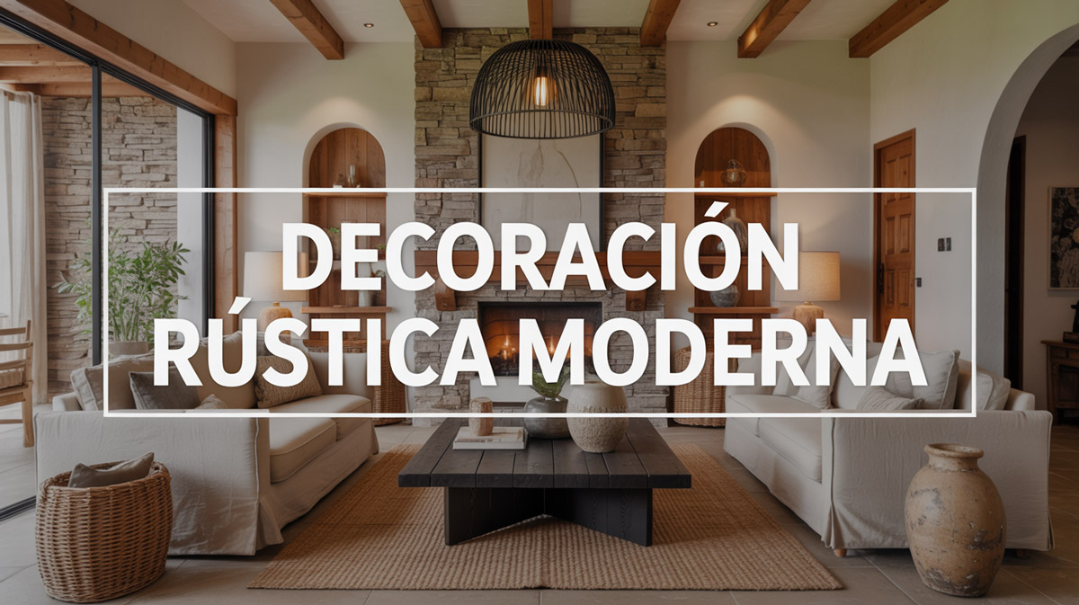 Decoración rústica moderna