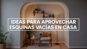 Ideas para aprovechar esquinas vacías en casa