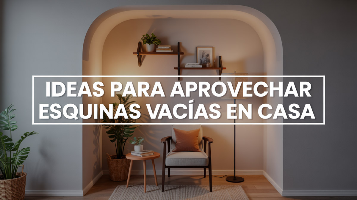 Ideas para aprovechar esquinas vacías en casa