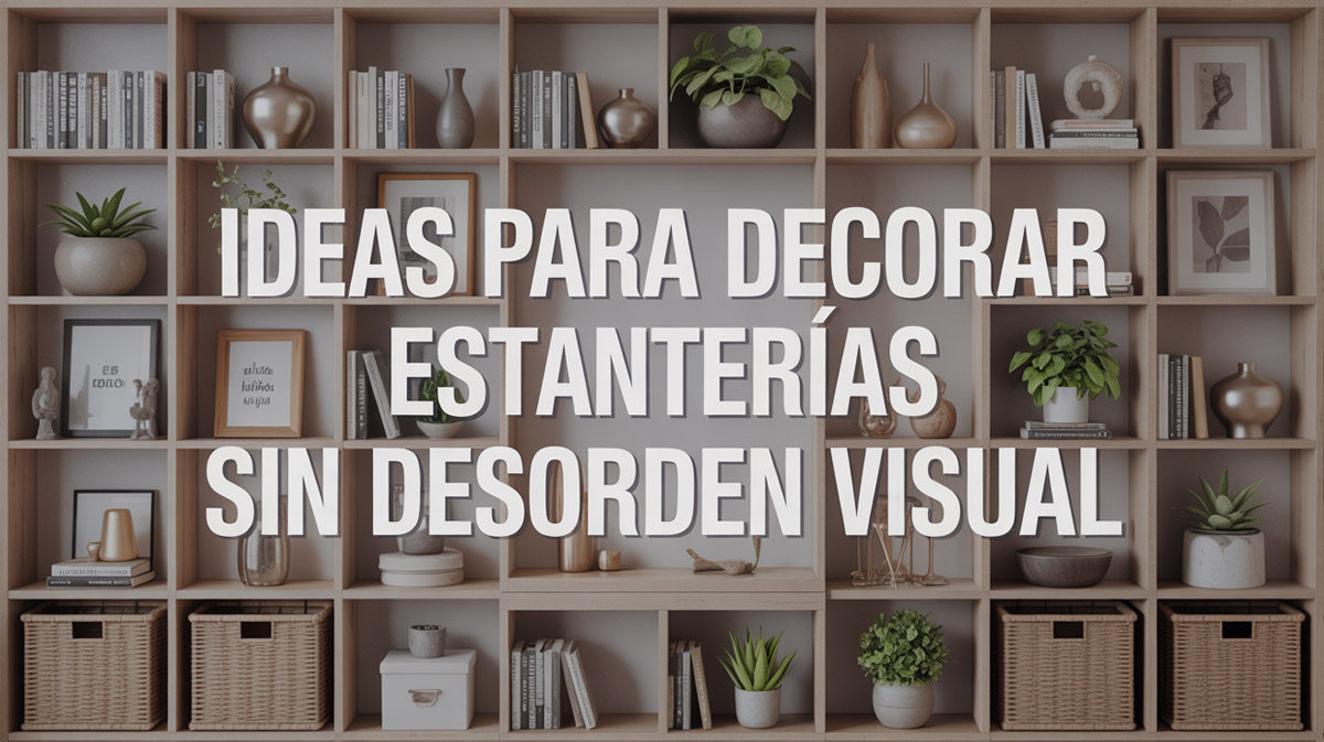 Ideas para decorar estanterías sin desorden visual
