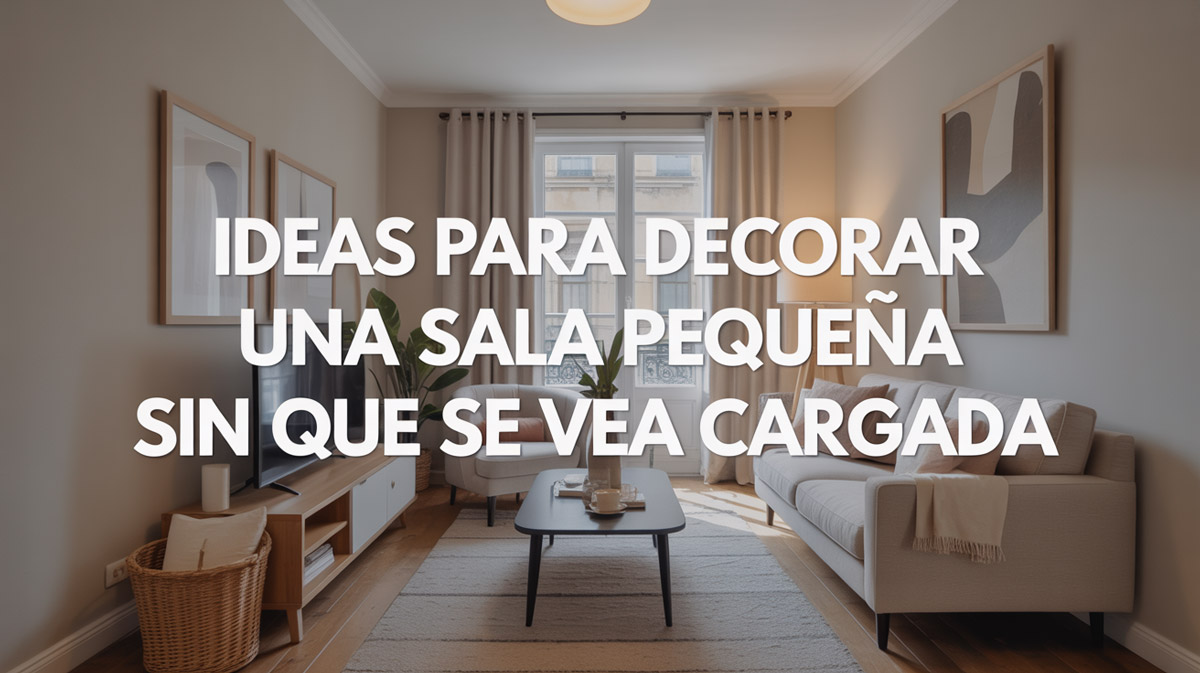 Ideas para decorar una sala pequeña sin que se vea cargada