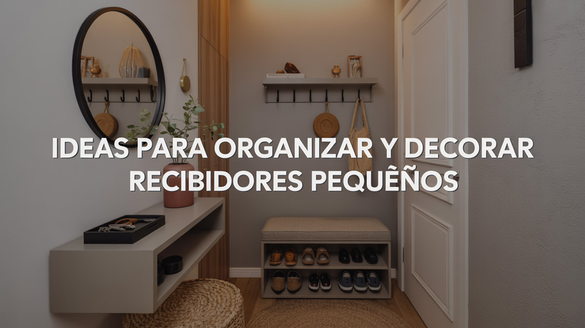 Ideas para organizar y decorar recibidores pequeños